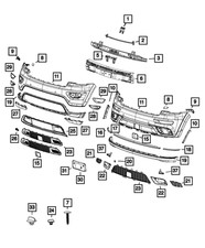 Genuine Mopar Lower Grille 68310773AB