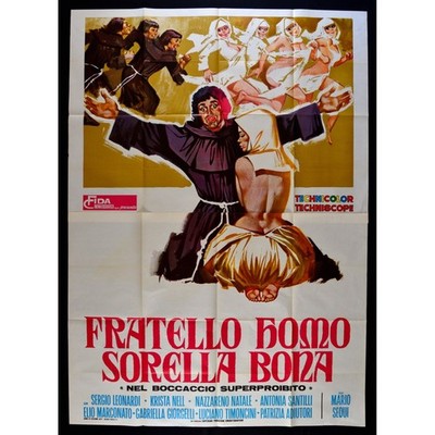 manifesto FRATELLO HOMO SORELLA BONA decameron boccaccio A26