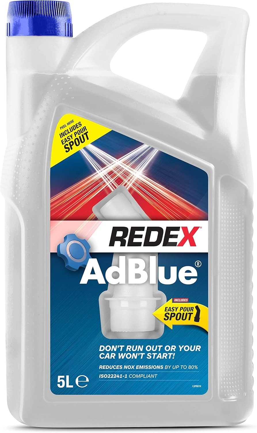 Redex AdBlue Additive 5L Diesel Exhaust Fluid Easy Pour No Spill Bottle New