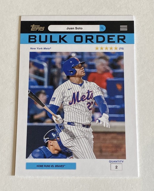 2026 Topps Series 2 - Bulk Order Juan Soto #BO-2