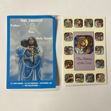 Vintage  St. Jude  Collectible Charm "The Trinity - Father -Son - Holy Spirit"