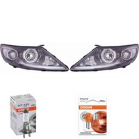 Halogen Scheinwerfer Frontscheinwerfer Set H7 FüR KIA Sportage Inkl. Lampen