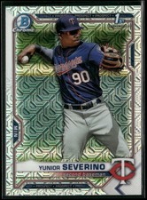 2021 Bowman #BCP-140 Yunior Severino Chrome Prospects Mojo Refractor
