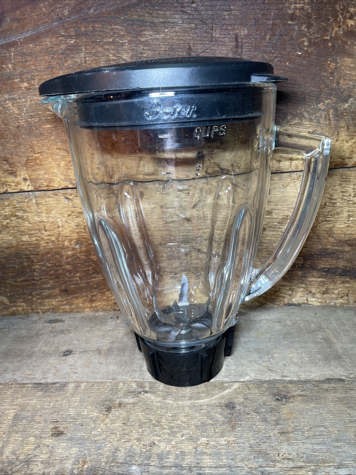 Oster 6 Cup Blender Glass Jar W/ Coffee Complete Lid Blade Ring Base 6 Cup Black