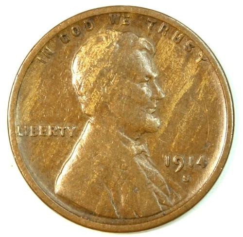 1914-S 1C BN Lincoln Cent - Choice VF-SMH1041