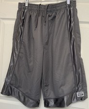 Pro Club Shorts Mens Medium Gray Mesh Athletic Basketball Long Polyester Lined