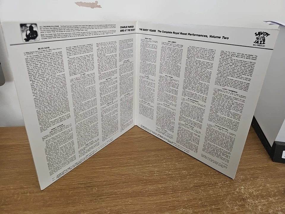 Charlie Parker Bird At The Roost Volume Two Double Lp Vinyl Gatefold 1986 - Image 3 of 4