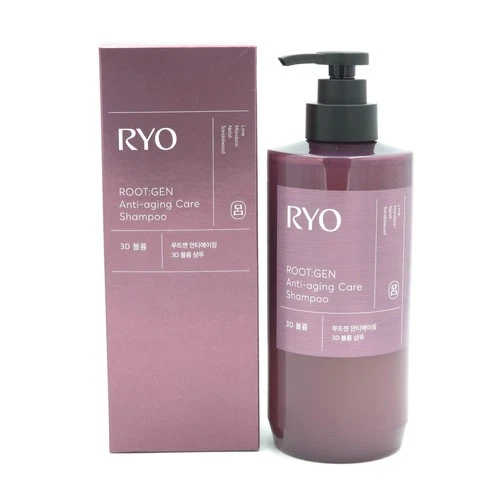 RYO RootGen Anti Aging Care Shampoo 550ml Hair Loss 3D Volume K-Beauty