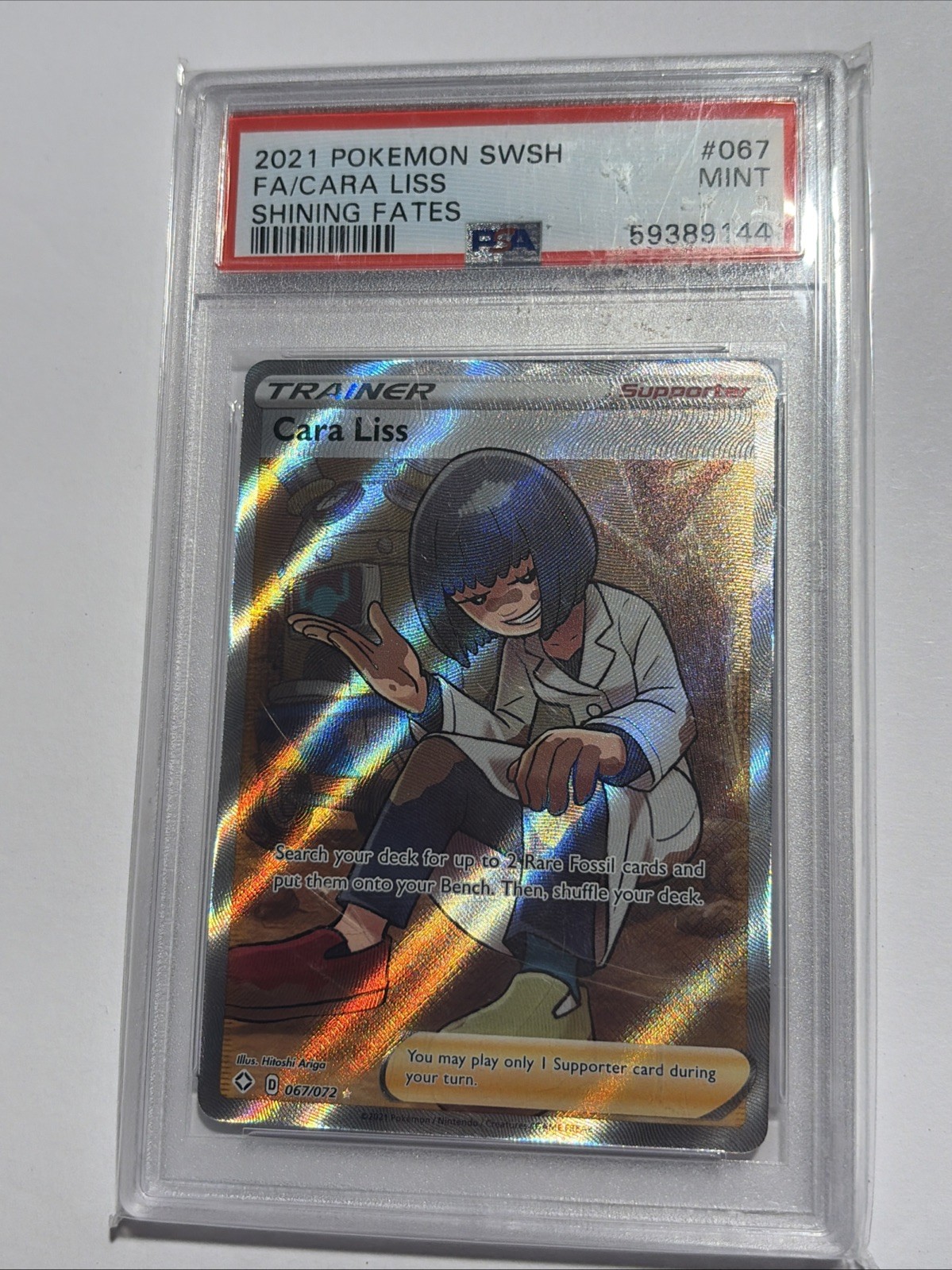 PSA 10 2021 Pokemon Sword & Shield Shining Fates #067 Cara Liss