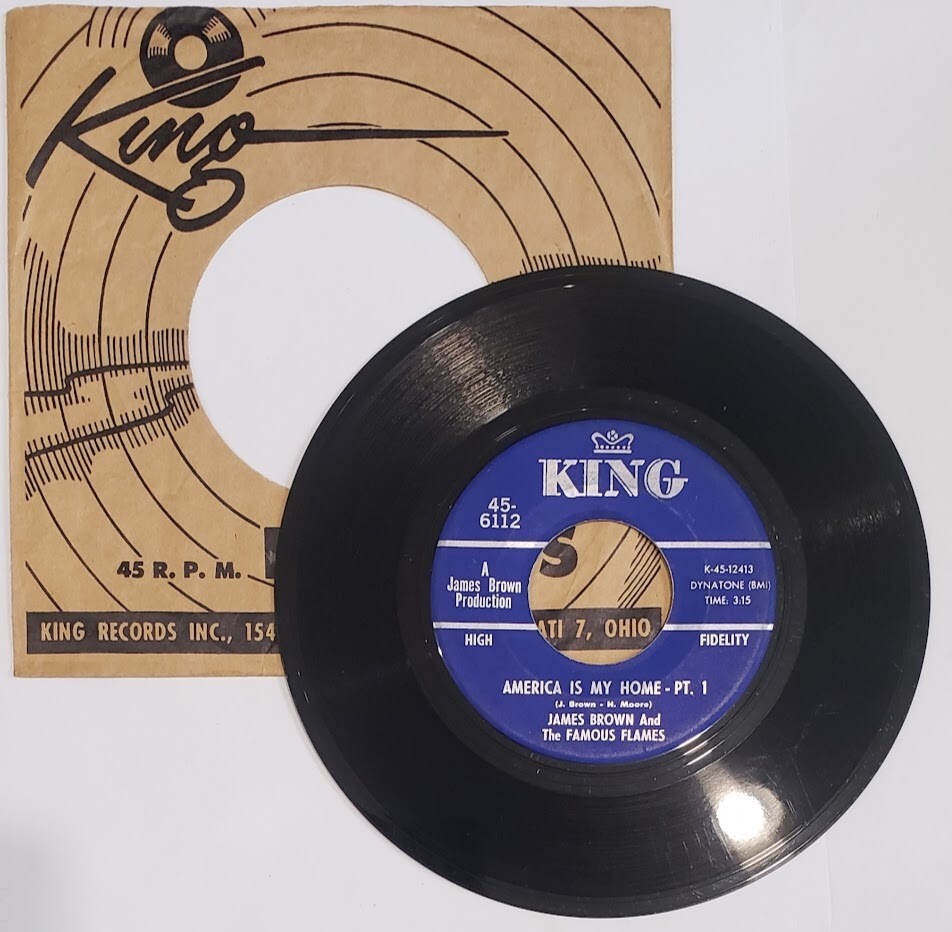 James Brown 45 RPM America Is My Home King Records Factory Sleeve  