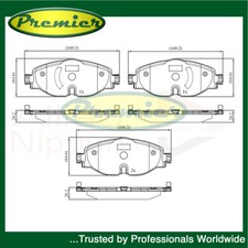 Premier set pastiglie freno anteriori si adatta a VW Golf Caddy Tiguan Alltrack + altri modelli