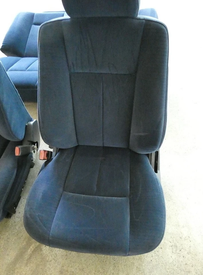 Mercedes W140 600 SEL sièges intérieurs velours bleu - Photo 3/4