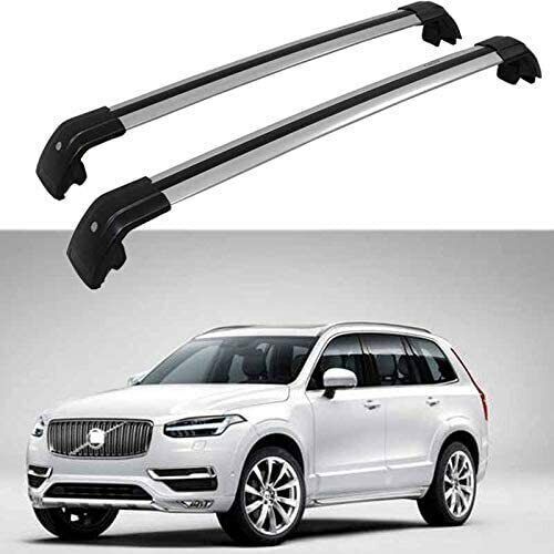 2Pcs Fit for Volvo XC90 2016-2020 Lockable Roof Rail Rack Cross Bars ...