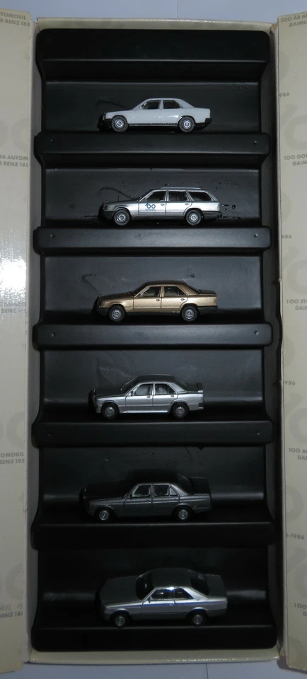 Set 6 Modelli Herpa 100 Anni Daimler-Benz 1886-1986 190 E 300 Te 300 500 Si Sec - Immagine 3 di 4
