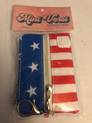 Mini Versi America Flag Wallet By Peachy Keen (New/Sealed)