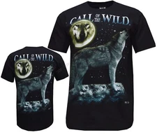 New Call Of The Wild Howling Moon Biker Native American Indian T- Shirt M -XL