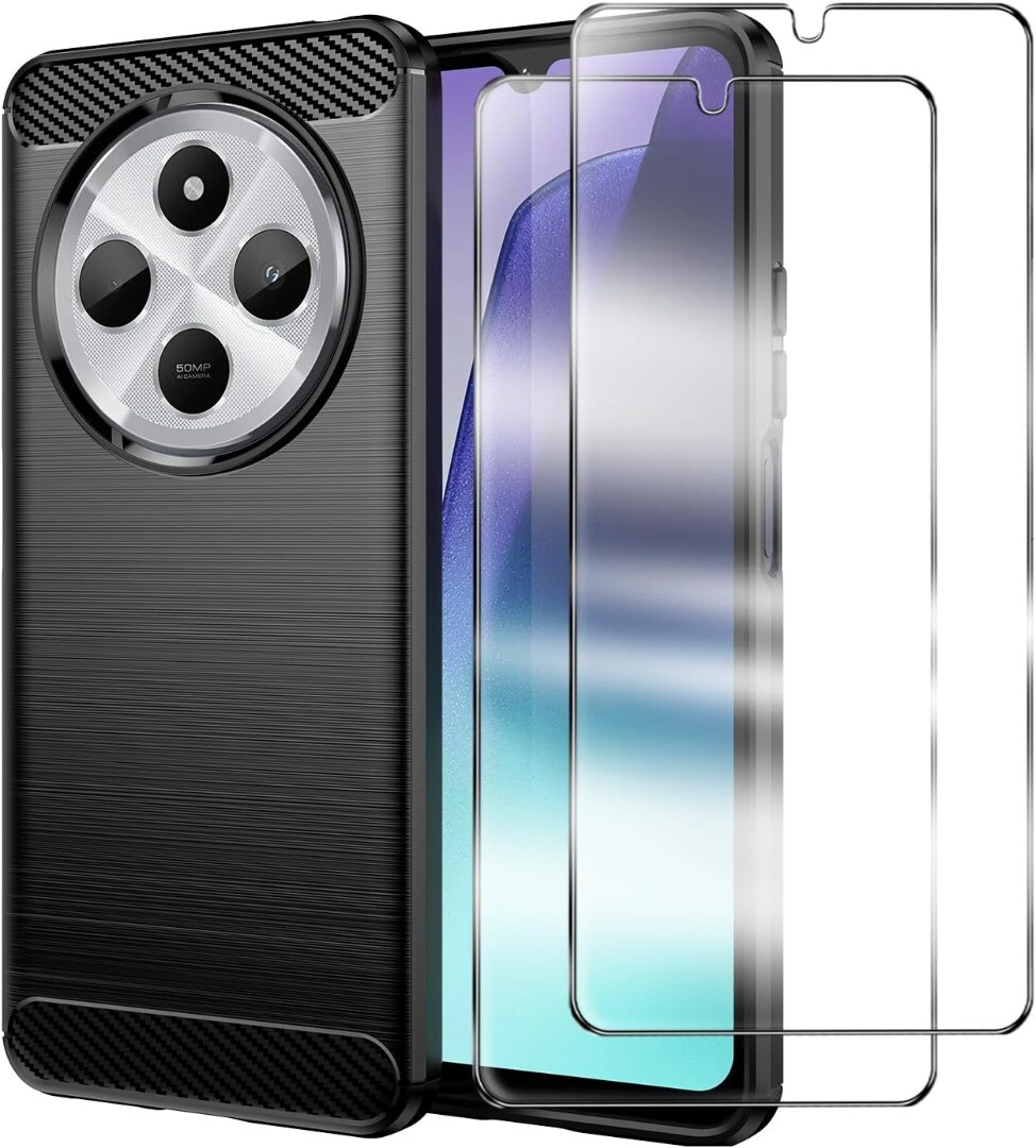 MIBZOR 4 En 1 Coque Compatible Avec TCL 40 SE (6.75"), 1 Housse Et 3 Pièces Verre Trempé écran Film Protecteur, Transparent Souple Silicone Étui Bumper TPU Case Cover