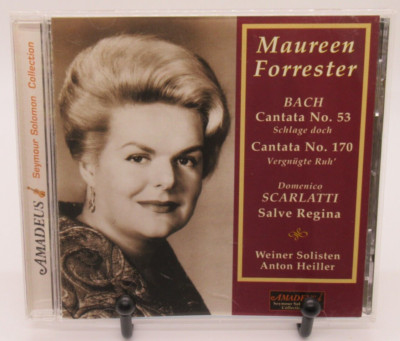 MAUREEN FORRESTER - BACH/SCARLATTI: CANTATA 170, SALVE REGINA MUSIC CD, ERNA H.