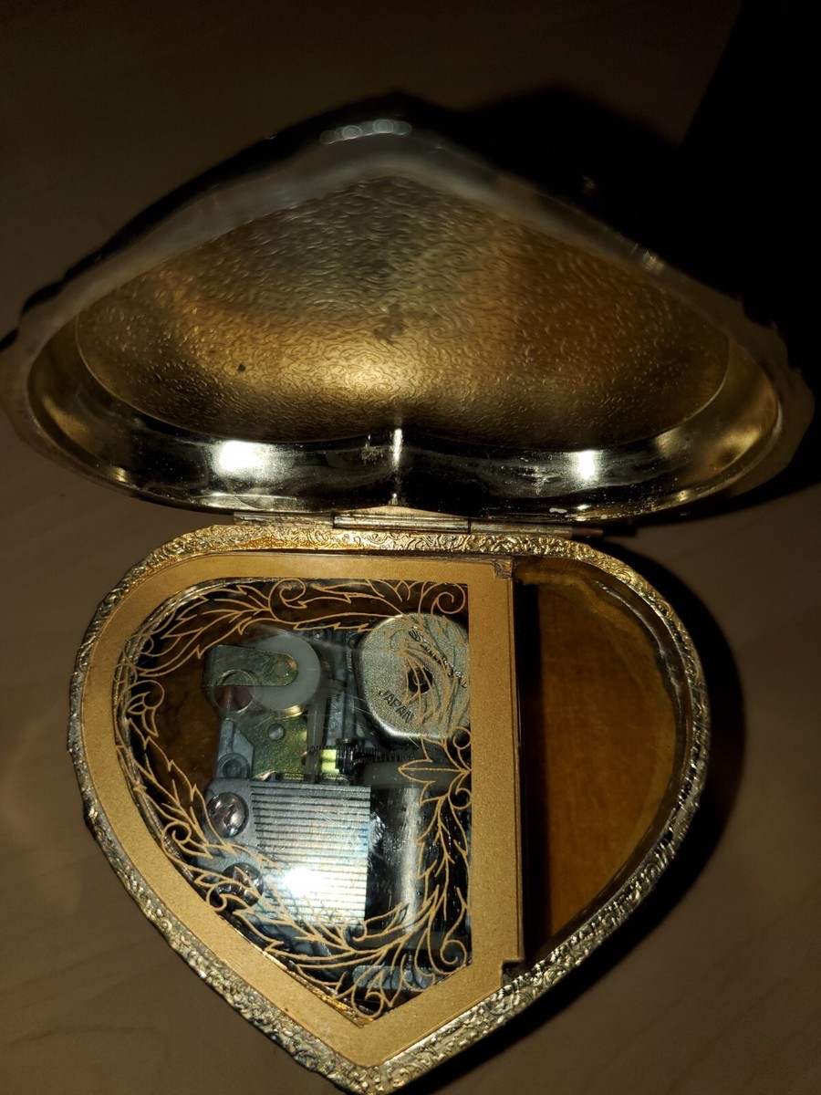 Vintage Sankyo Music Box, Made In Japan With Porcelain Top