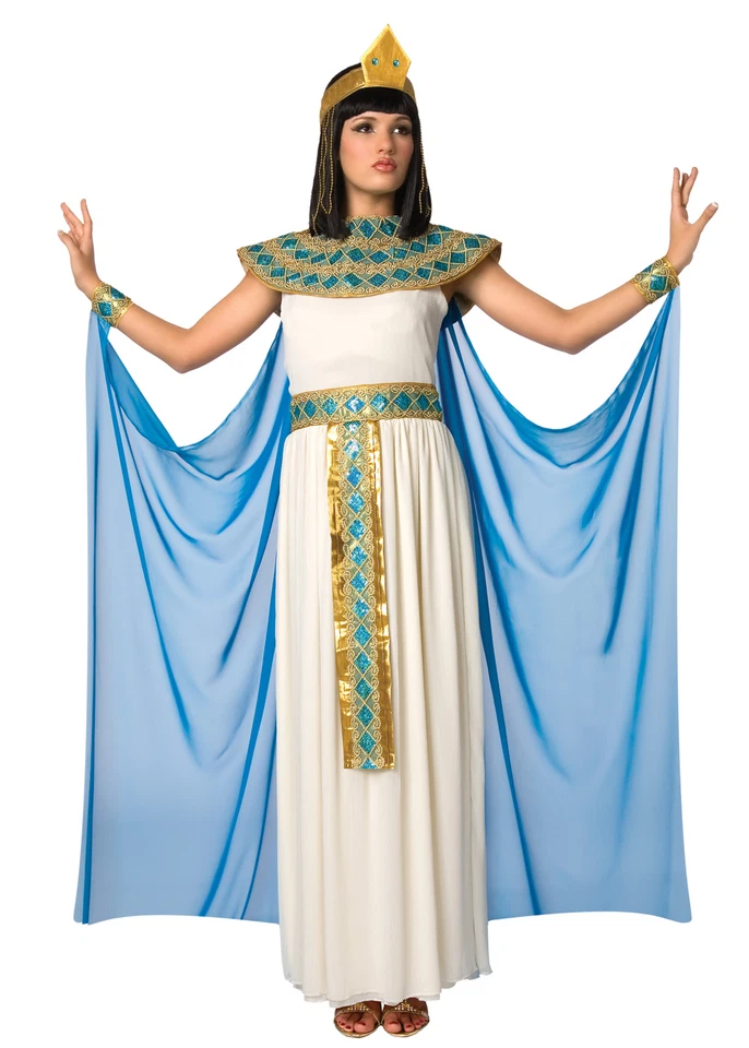 Disfraz de Cleopatra para mujer adulta vestido vestido reina egipcia capa Halloween Foto 2 de 3