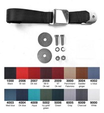 1964 - 1973 Mustang Seat Belt Lap Belt Chrome Lift Buckle Each With Hardware