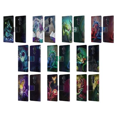 OFFICIAL ROSE KHAN DRAGONS LEATHER BOOK WALLET CASE COVER FOR NOKIA PHONES
