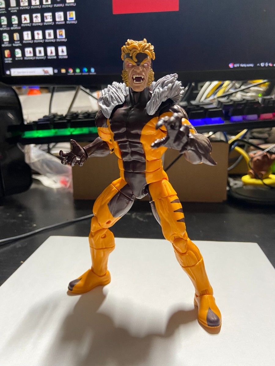 MARVEL LEGENDS スルト 2018 Marvel Legends Apocalypse BAF Sabretooth Action Figure Loose