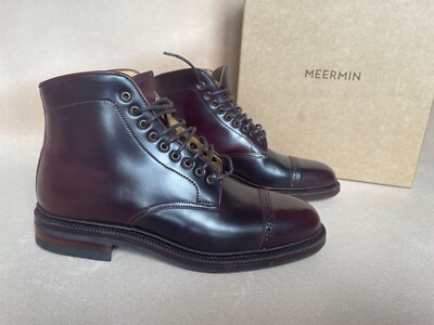 Meermin Horween Shell Cordovan Color Service Boots Sz EUK