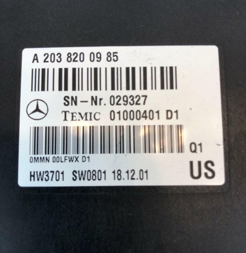 2000-2006 Mercedes Benz S430 S-Class Voice Control Module P/N A 203 820 09 85 - Picture 2 of 6