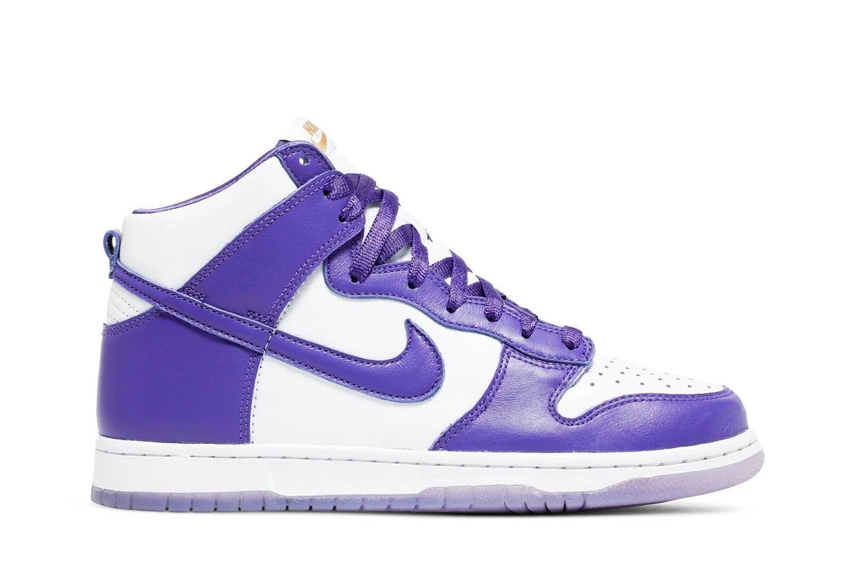 Nike Dunk High Electro Purple White GS Size 5y woman 6.5 Electro Purple Midnight Navy Nike Dunk High Size 6Y main image 3