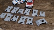 Complete Bendable window Armor Pack Gray 3d printed. 1/64 scale cars. 12 items