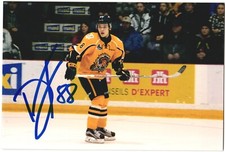 Dmytro Timashov Autographed 4x6 Color Photo Shawinigan Cataractes #88 Yellow B