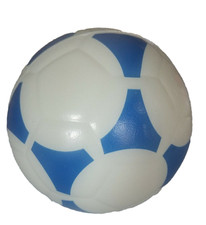Soccer Ball 5" Blue And White-Great For Outside/Pool/Camping/More-NEW-SHIP 24 HR