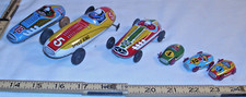 TIN OPEN WHEEL INDY RACE CARS TOYS X6 JAPAN