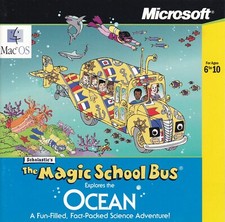 Scholastic's The Magic School Bus Explores the Ocean PC, 1996  COMPLETE 