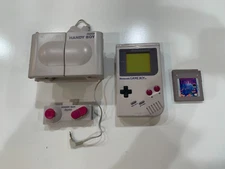 Nintendo Game Boy Launch Edition Gray Handheld System + Handy Boy + Tetris Game!