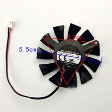 55mm 4  Card GT240 GT430 8600GT 8500GT HD5570 9500GT GPU Fan 2Pin