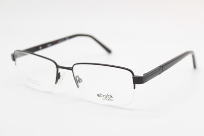 NEW ELASTA BY SAFILO E3120 003 MATTE BLACK AUTHENTIC DESIGNER EYEGLASSES 56-18