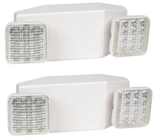 2-Pack Bug Eye Heads Adjustable Commercial Emergency Lighting Fixtures UL Listed