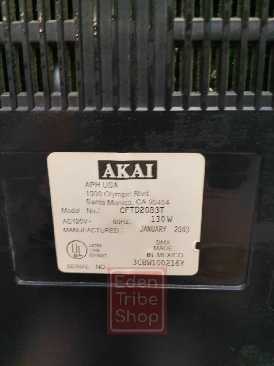 Akai CFTD2083T DVD VCD MP3 Player Retro Gaming Television W.