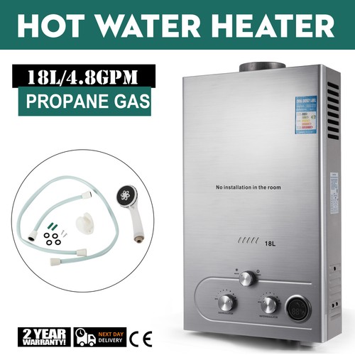VEVOR 6-18L LPG Prapane Durchlauferhitzer Warmwasserbereiter Boiler-Wasserspeich - Afbeelding 13 van 31