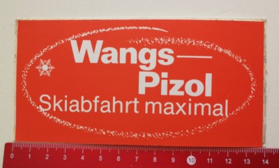 Aufkleber/Sticker: Wangs Pizol Skiabfahrt maximal (24041783) 