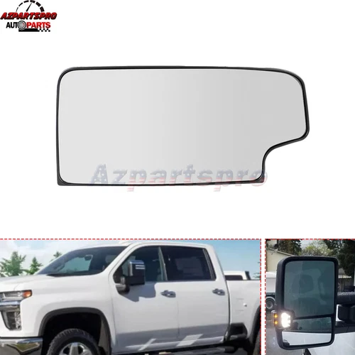 Tow Mirror Glass Lower Left For 2015-2017 Chevy Silverado GMC Sierra 2500 3500