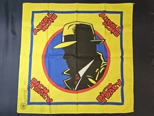 Vintage DISNEY DICK TRACY Movie Yellow FAST COLOR Bandana 1990s USA