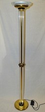 LAMPADA TERRA PLEXIGLASS OTTONE 1960 DESIGN STILE Romeo Rega VINTAGE FLOOR LAMP