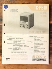 Sony TC-PB10 Cassette Service Manual Original 
