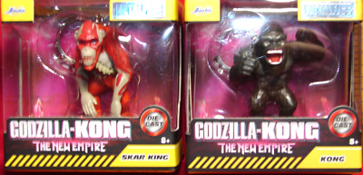 KING x KONG & SKAR KING , The New Empire, Jada Metalfigs 2  Diecast Figures,NEW