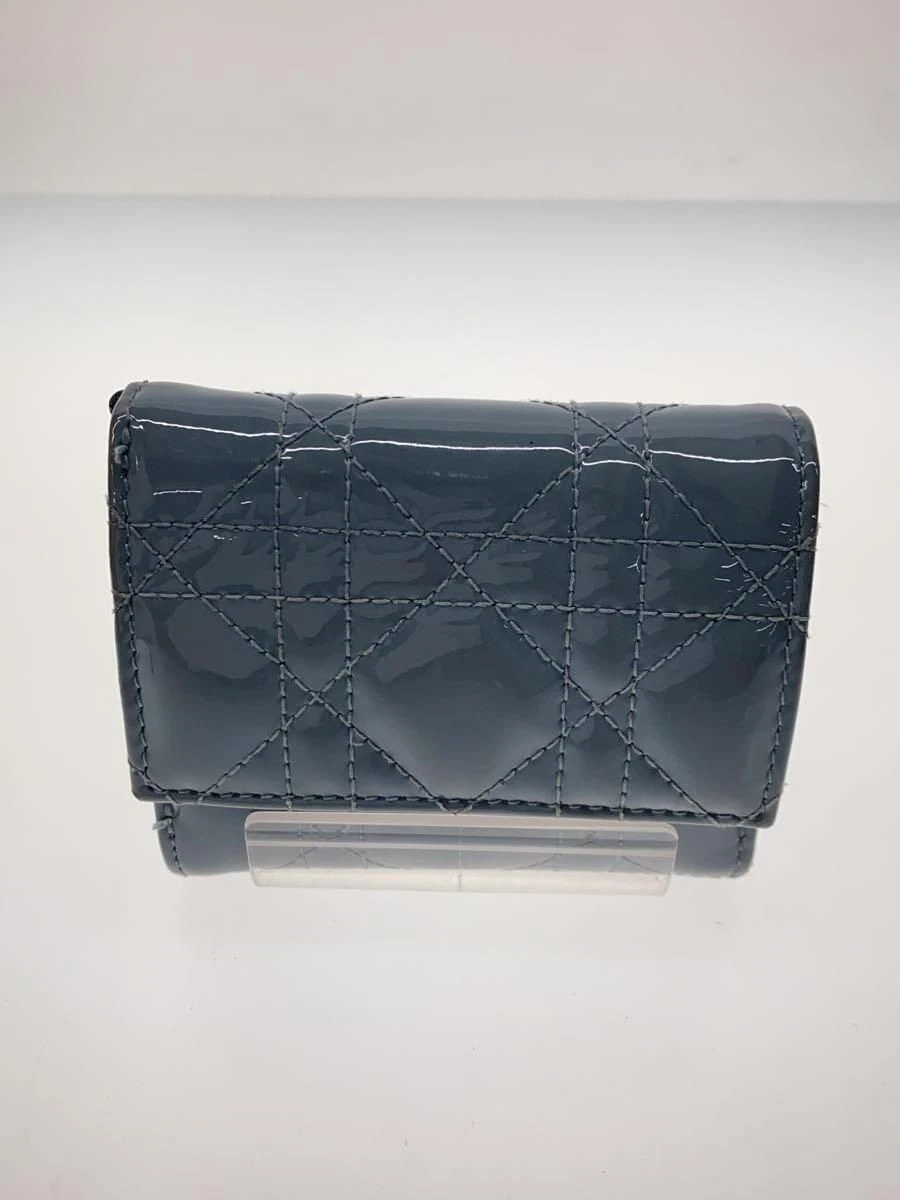 Portefeuille Christian Dior plié triple bleu femme occasion