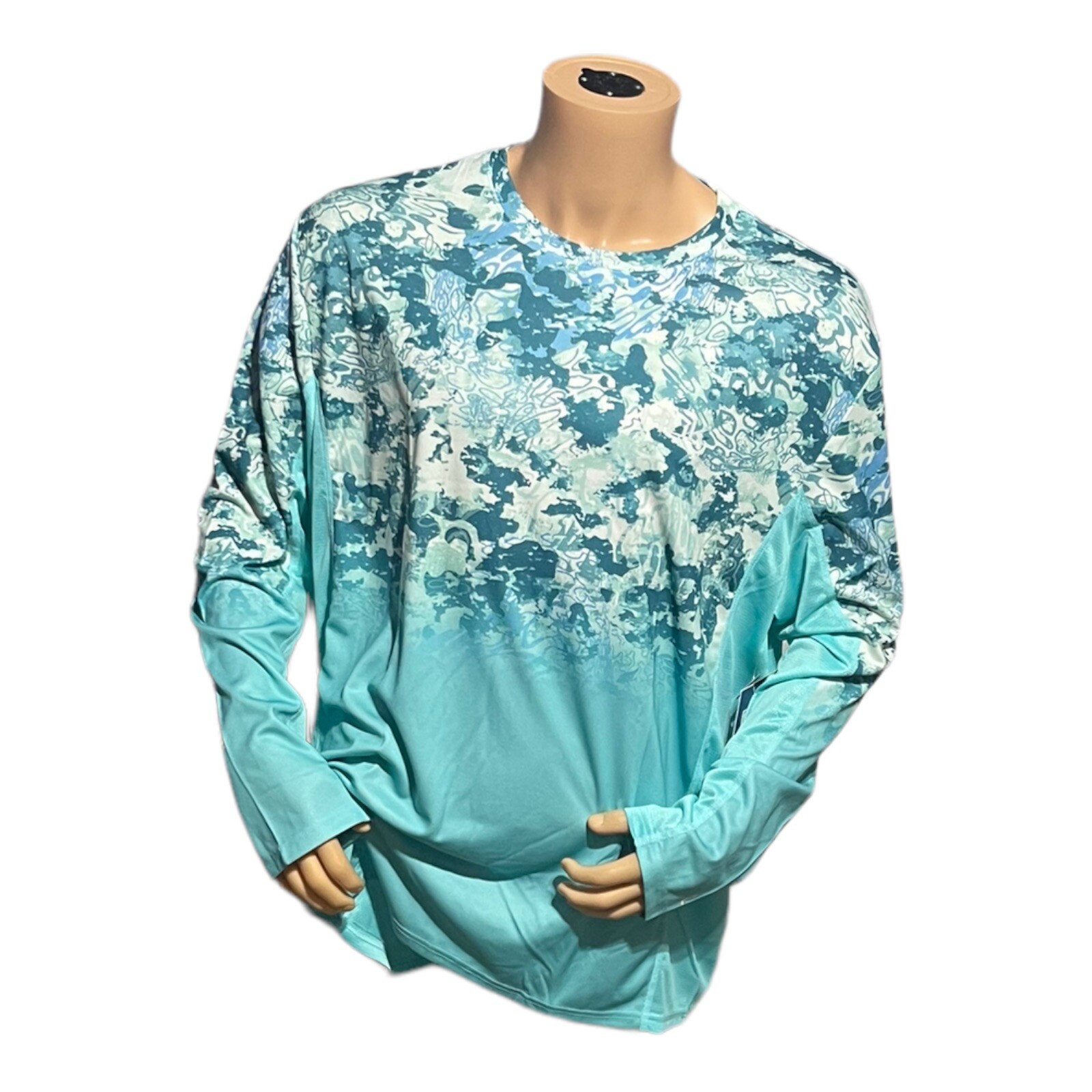 HUK Icon X Футболка для рыбалки с эффектом выцветания и изменением прилива Зеленый Размер Средний 6390₽