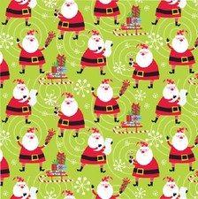 CHRISTMAS Scrapbook Paper 12" Very Merry Glitter Santa Candy Cane 5p Present